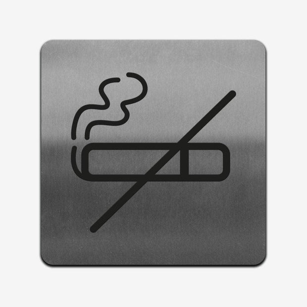 Information signs No Smoke Sign: Stainless Steel Sign
