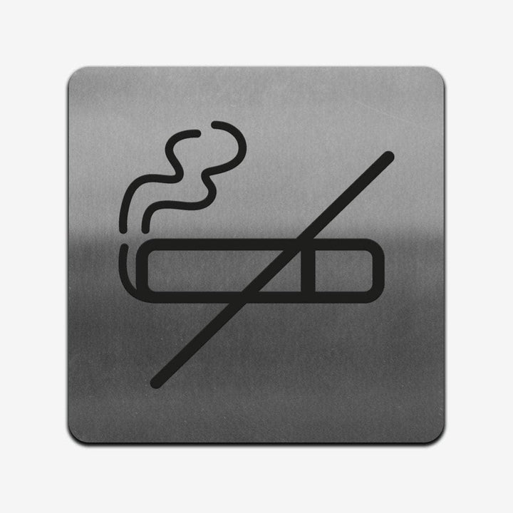 Information signs No Smoke Sign: Stainless Steel Sign