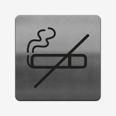 No Smoke - Stainless Steel Sign Information signs square Bsign