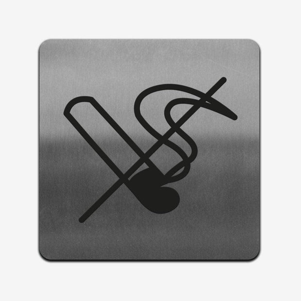 Information signs No Smoking Sign: Stainless Steel Sign