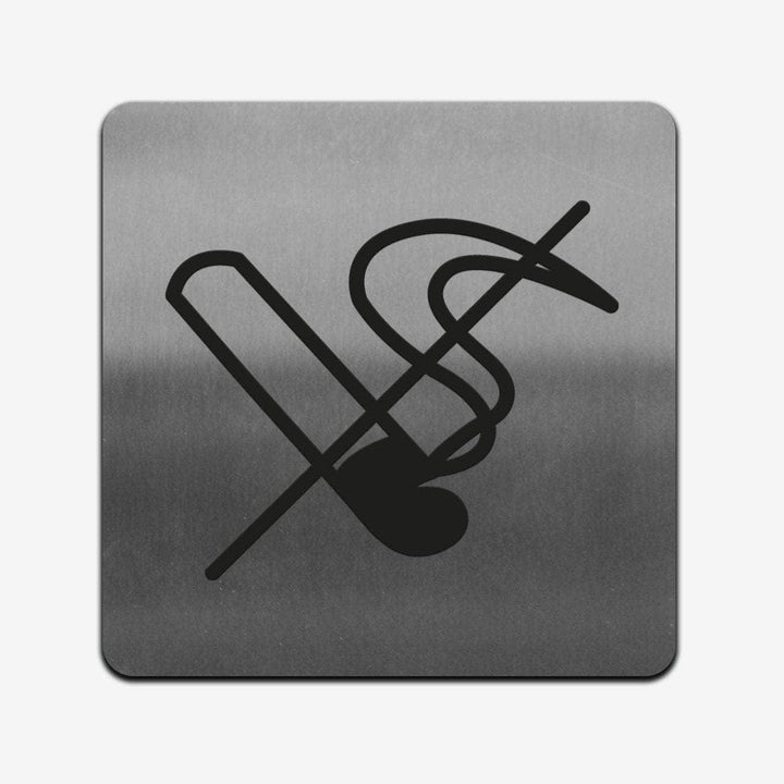 Information signs No Smoking Sign: Stainless Steel Sign