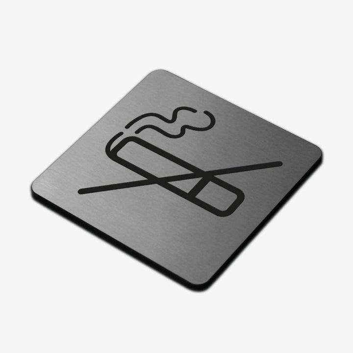 Information signs No Smoke Sign: Stainless Steel Sign