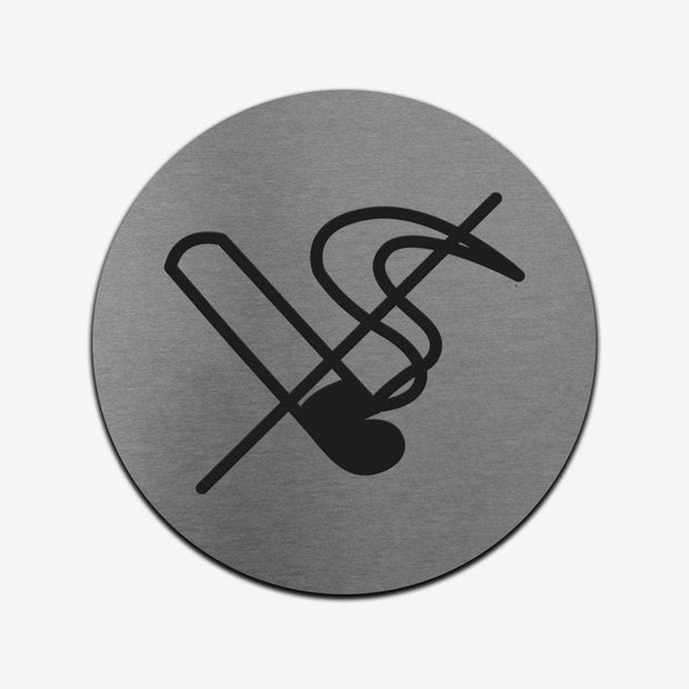 Information signs No Smoking Sign: Stainless Steel Sign