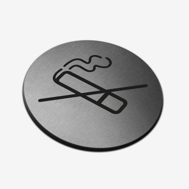 Information signs No Smoke Sign: Stainless Steel Sign