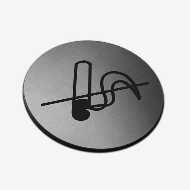Information signs No Smoking Sign: Stainless Steel Sign