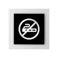 Information signs No Smoking Acrylic Sign - "Simple" Design - Photo #1