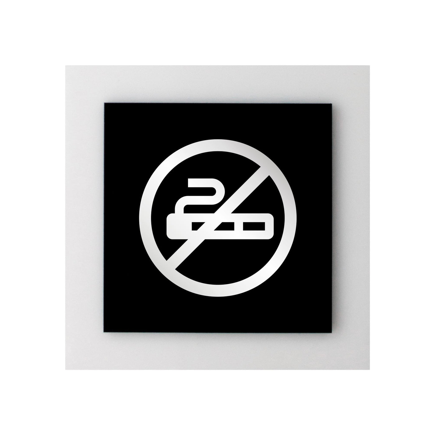 No Smoking Acrylic Sign - "Simple" Design
