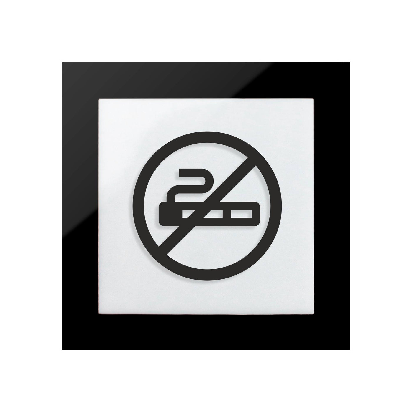 No Smoking Acrylic Sign - "Simple" Design