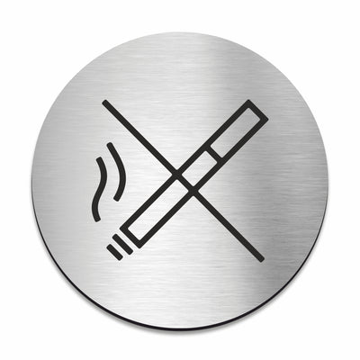No Smoking Sign - Stainless steel