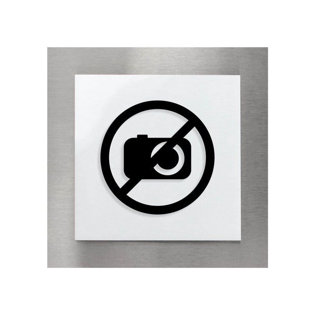 Information signs No Video or Photos Allowed Sign - "Modern" Design