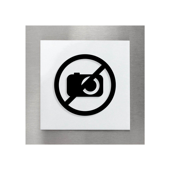 Information signs No Video or Photos Allowed Sign - "Modern" Design