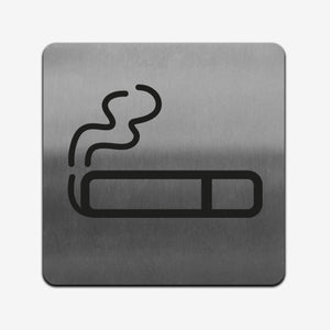  Smoke Zone - Stainless Steel Sign Information signs square Bsign