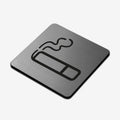 Information signs Smoke Zone Sign — Stainless Steel Signage - Photo #2