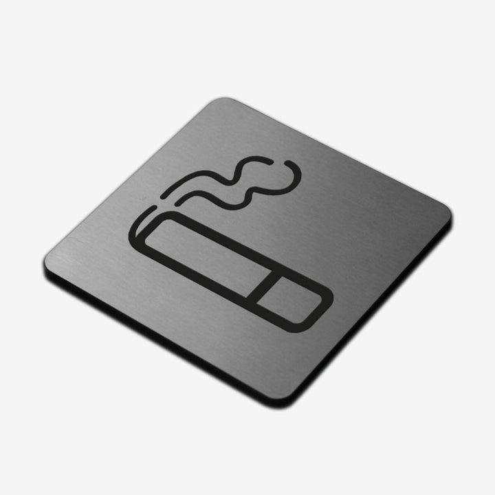 Information signs Smoke Zone Sign — Stainless Steel Signage