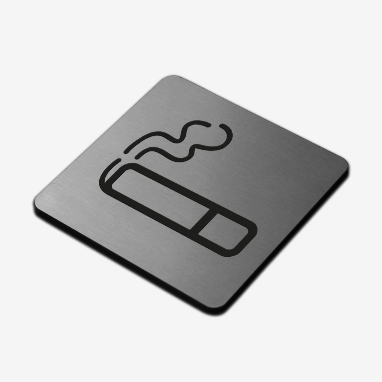  Smoke Zone - Stainless Steel Sign Information signs square Bsign