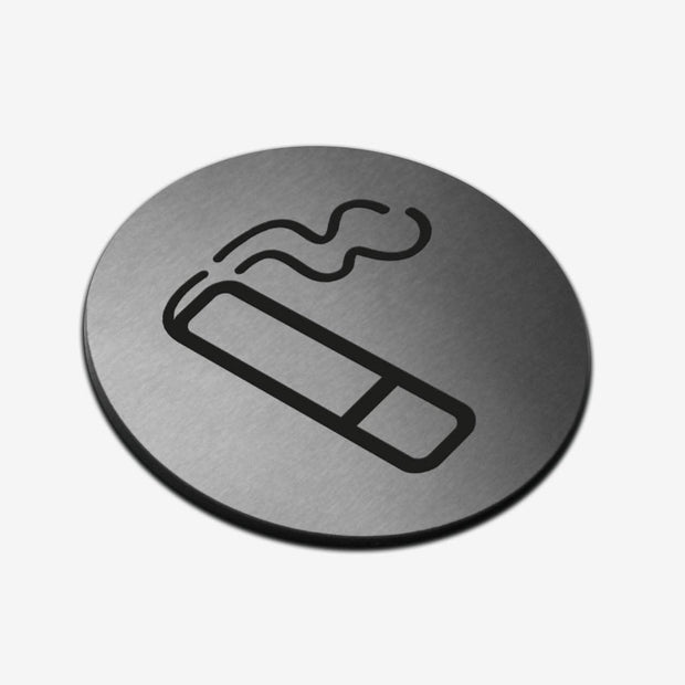 Information signs Smoke Zone Sign — Stainless Steel Signage