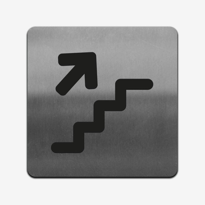 Information signs Stairs with Up Arrow Sign: Steel Sign