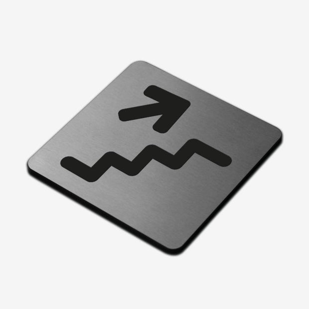 Information signs Stairs with Up Arrow Sign: Steel Sign