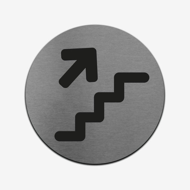 Information signs Stairs with Up Arrow Sign: Steel Sign