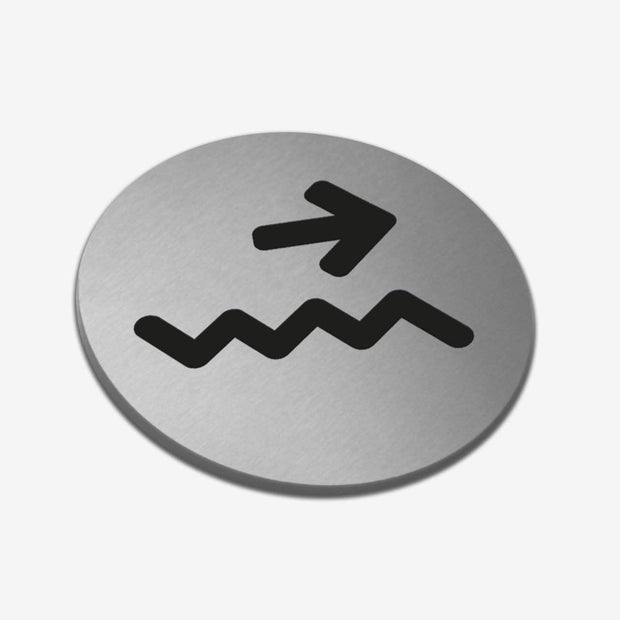 Information signs Stairs with Up Arrow Sign: Steel Sign