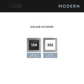 Information signs Steel Dining Room Sign with Braille - "Modern" Design - Photo #3