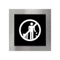 Information signs Steel Do Not Litter Sign - "Modern" Design - Photo #1
