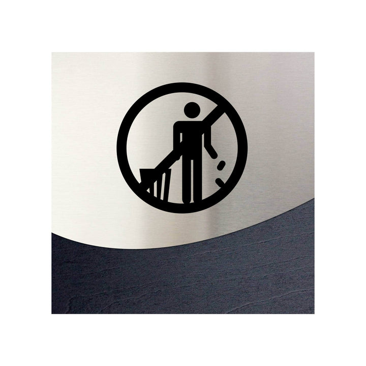 Information signs Steel Don't Litter Sign — "Jure" Design
