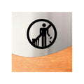 Information signs Steel Don't Litter Sign — "Jure" Design - Photo #5