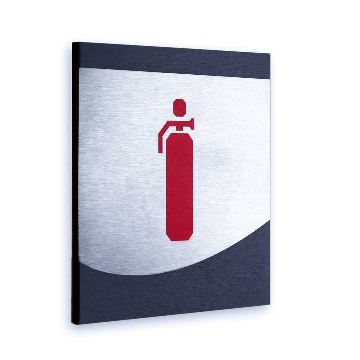 Steel Extinguisher Fire Sign Information signs Anthracite Gray Bsign