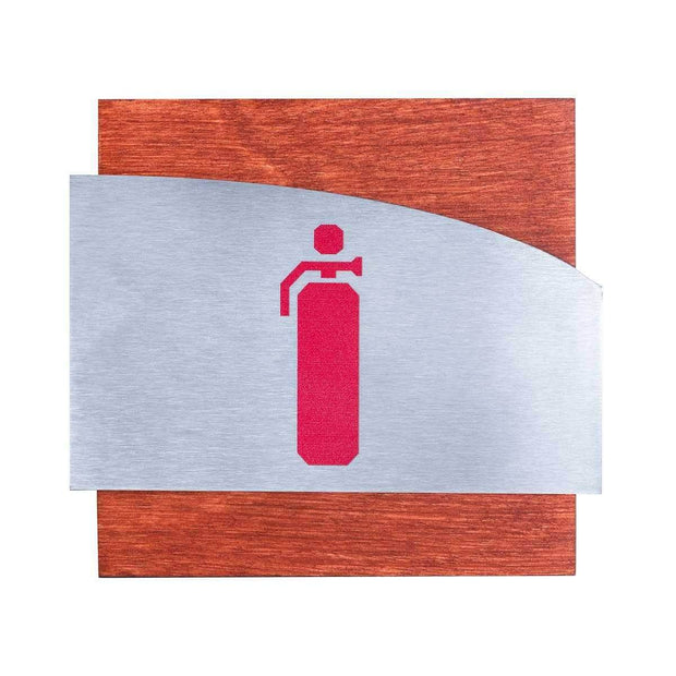 Information signs Fire Extinguisher Sign: Interior Sign — "Wave" Design