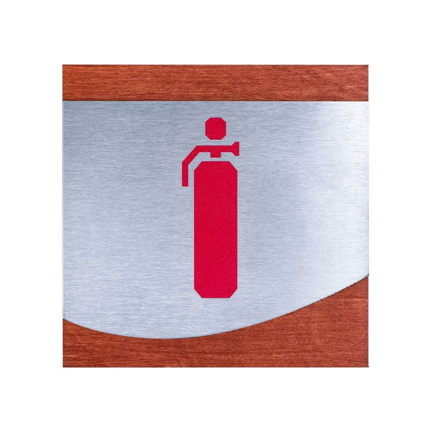 Information signs Fire Extinguisher Sign: Steel Sign — "Venture" Design