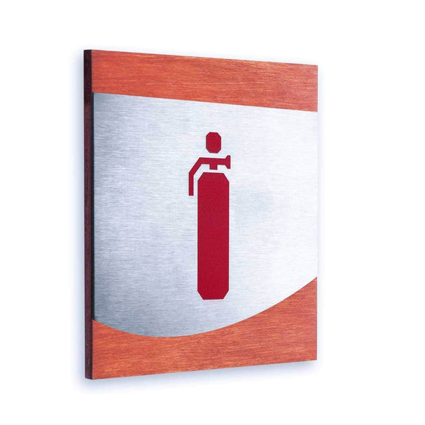 Information signs Fire Extinguisher Sign: Steel Sign — "Venture" Design