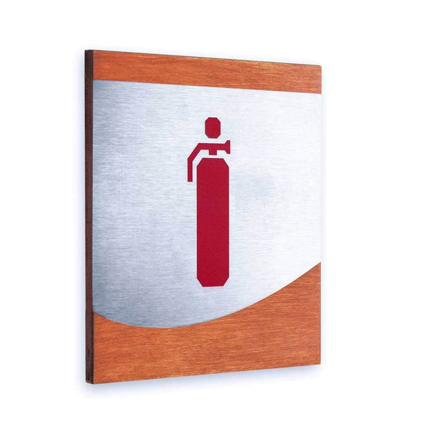 Information signs Fire Extinguisher Sign: Steel Sign — "Venture" Design