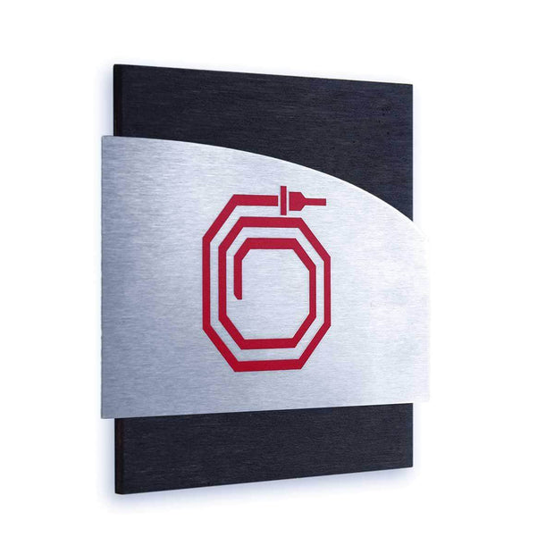 Information signs Fire Hydrant Steel Safety Signs "Wave" Design