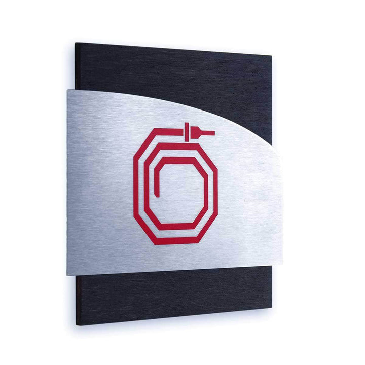 Information signs Fire Hydrant Steel Safety Signs "Wave" Design