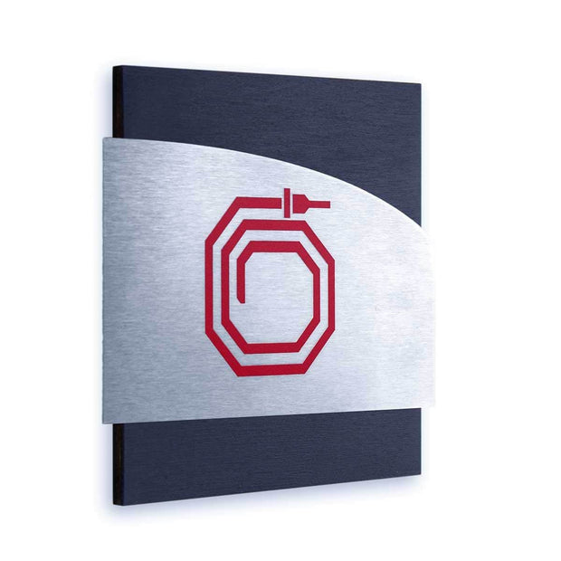 Information signs Fire Hydrant Steel Safety Signs "Wave" Design