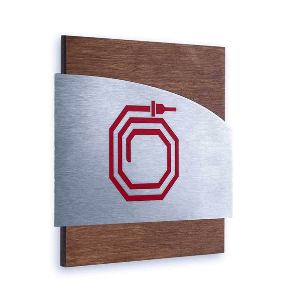 Information signs Fire Hydrant Steel Safety Signs "Wave" Design