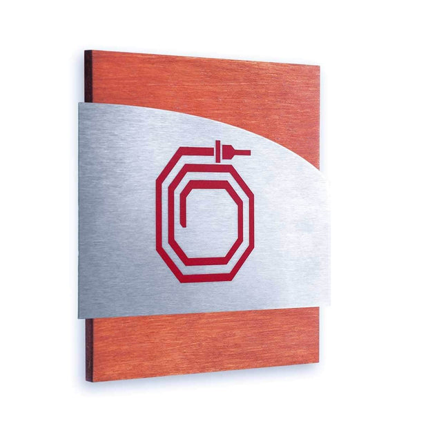 Information signs Fire Hydrant Steel Safety Signs "Wave" Design