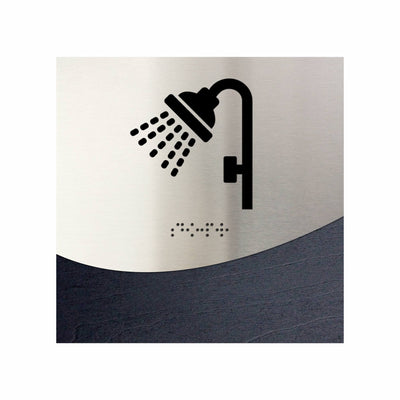 Steel Shower Signage "Jure" Design