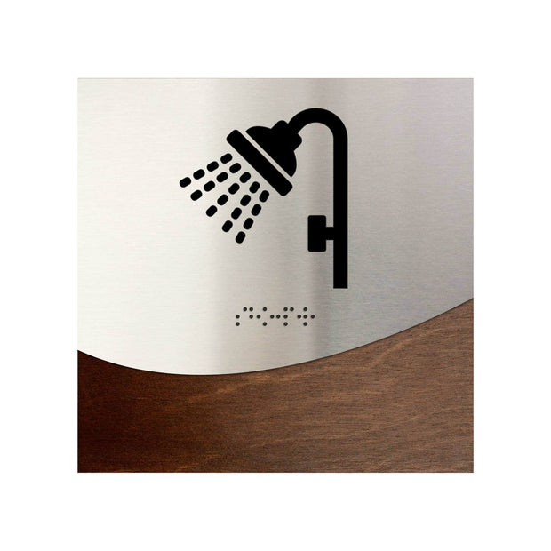 Information signs Steel Shower Signage - "Jure" Design