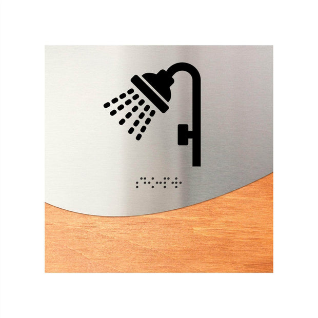 Information signs Steel Shower Signage - "Jure" Design
