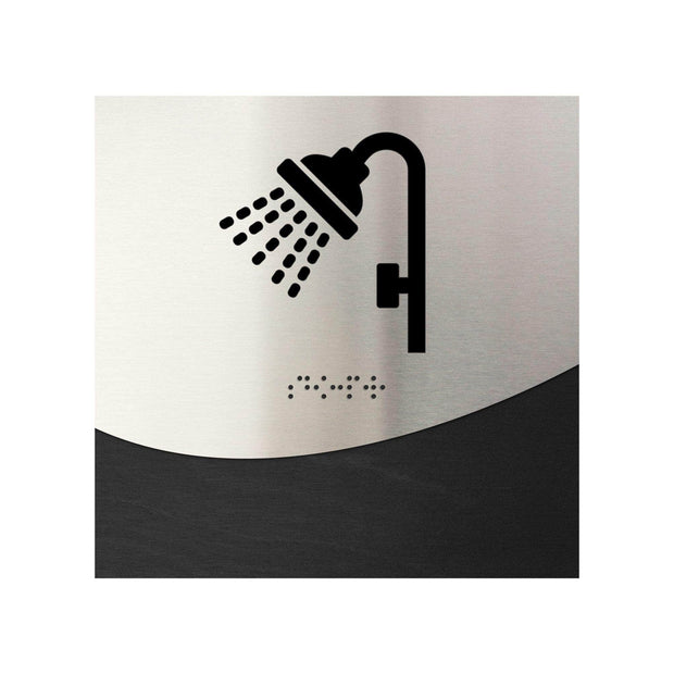 Information signs Steel Shower Signage - "Jure" Design