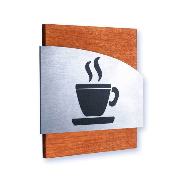 Information signs Steel Kitchen Wall Signs "Wave" Design