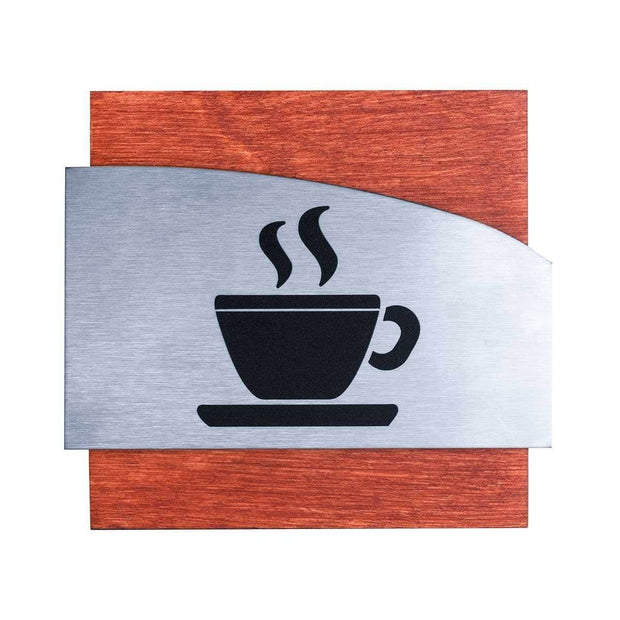Information signs Steel Kitchen Wall Signs "Wave" Design