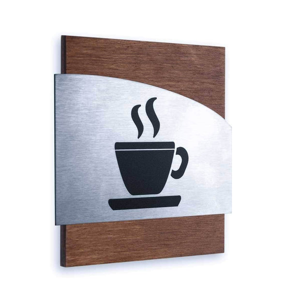 Information signs Steel Kitchen Wall Signs "Wave" Design