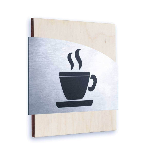 Information signs Steel Kitchen Wall Signs "Wave" Design