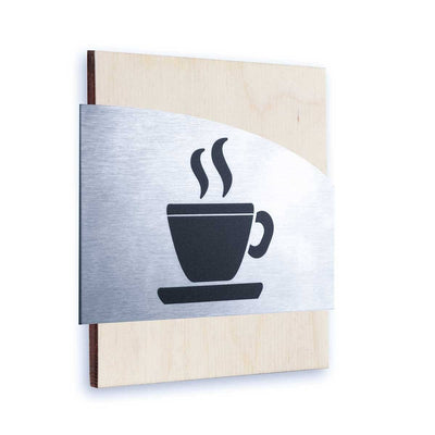 Steel Kitchen Wall Signs Information signs Natural wood Bsign