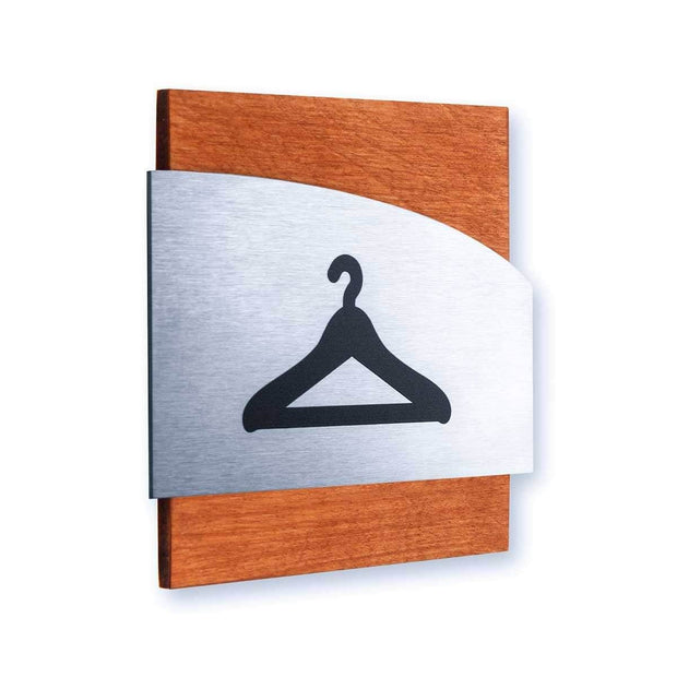 Information signs Closet Sign: Steel Sign — "Wave" Design