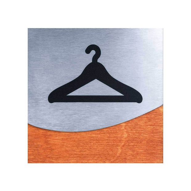 Information signs Closet Sign: Steel Sign — "Jure" Design