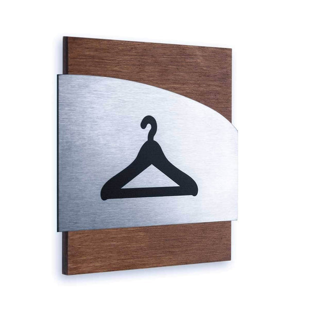 Information signs Closet Sign: Steel Sign — "Wave" Design